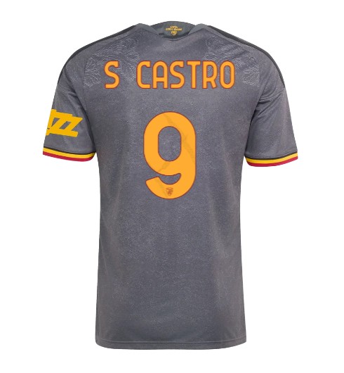 AS Roma Santiago Castro #9 Alternativní Dres 2026-27 Krátký Rukáv AS Roma Santiago Castro #9 Alternativní Dres 2026-27 Krátký Rukáv